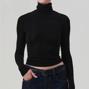NWOT Citizens of Humanity Caradene Rib Turtleneck black size medium
